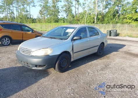 2004 Toyota Corolla Ce из США, поврежденный, VIN 2T1BR32E64C297456